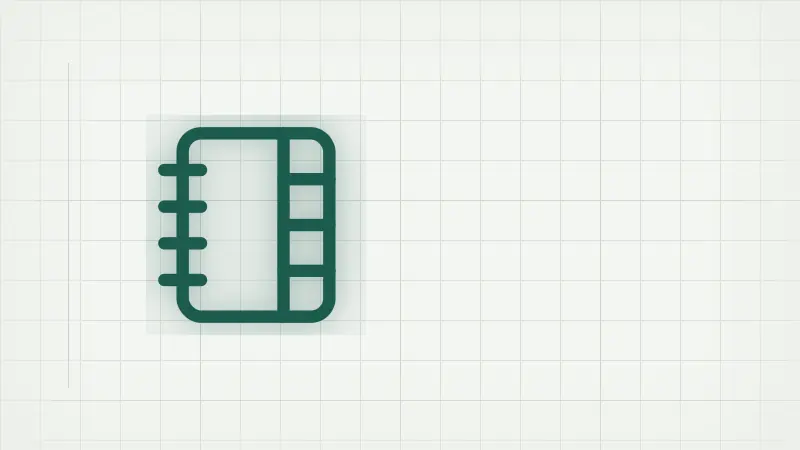 Symbol zápisníka so záložkami ako obraz vlastných rubrík