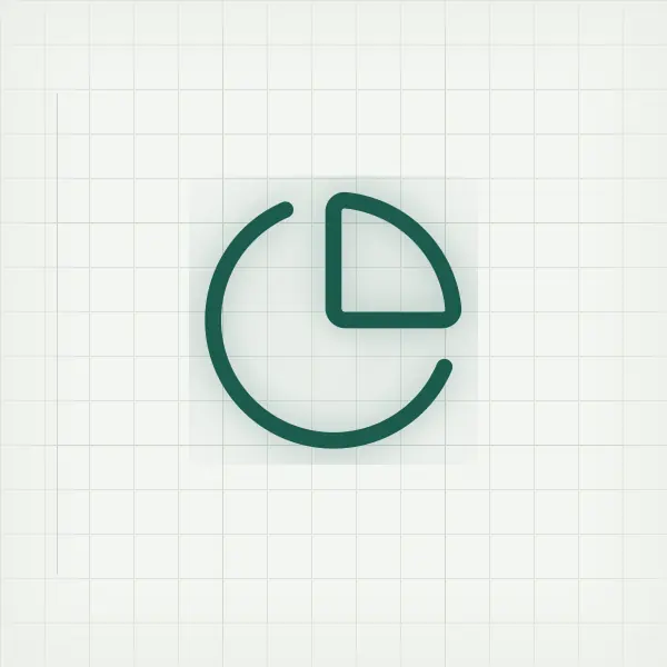 Koláčový graf ako symbol rozdelenia výdavkov do rubrík